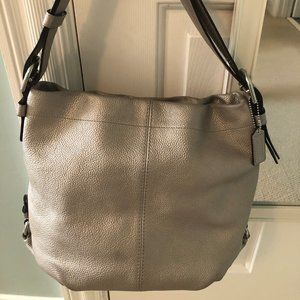 Silver Coach leather purse